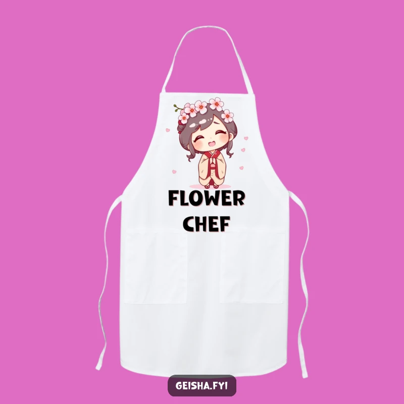 Funny Geisha Apron: Cook with Giggles and Spring Charm