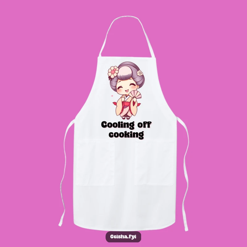 Funny Geisha Apron: Cook with a Smile and Cool Breeze
