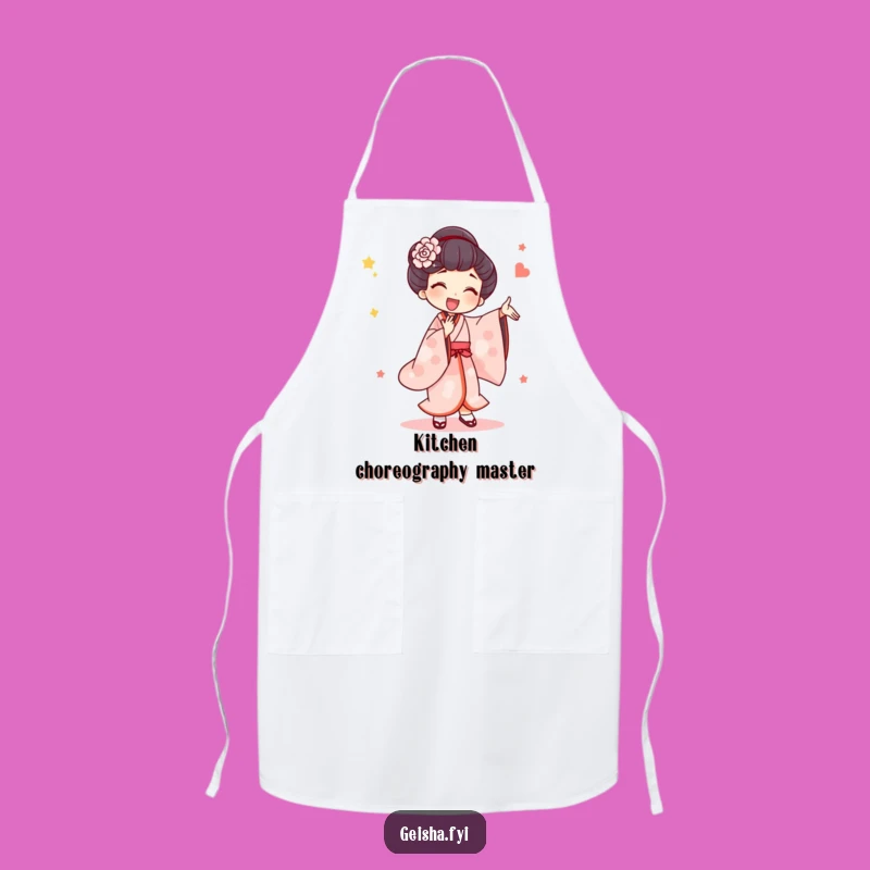 Funny Geisha Silly Dance Apron: Cook with Artistic Flair and Joyful Fun Gift