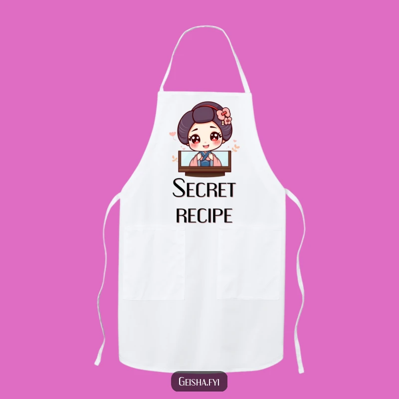 Funny Geisha Apron: Chef Wear for Elegant Kitchen Charm