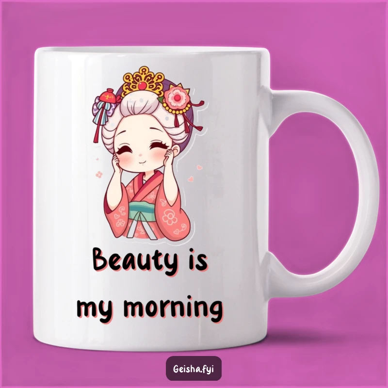 Funny Geisha Hair Mug: Style Adjustments For A Hilarious Gift