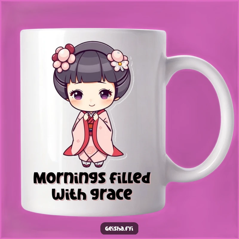 Funny Geisha Bowing Mug: A Graceful and Cheerful Gift for Everyday Delight