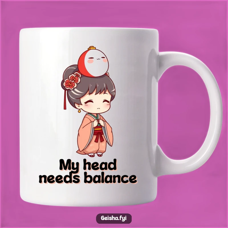 Funny Geisha Daruma Balance Mug: A Hilarious and Unique Gift for Her