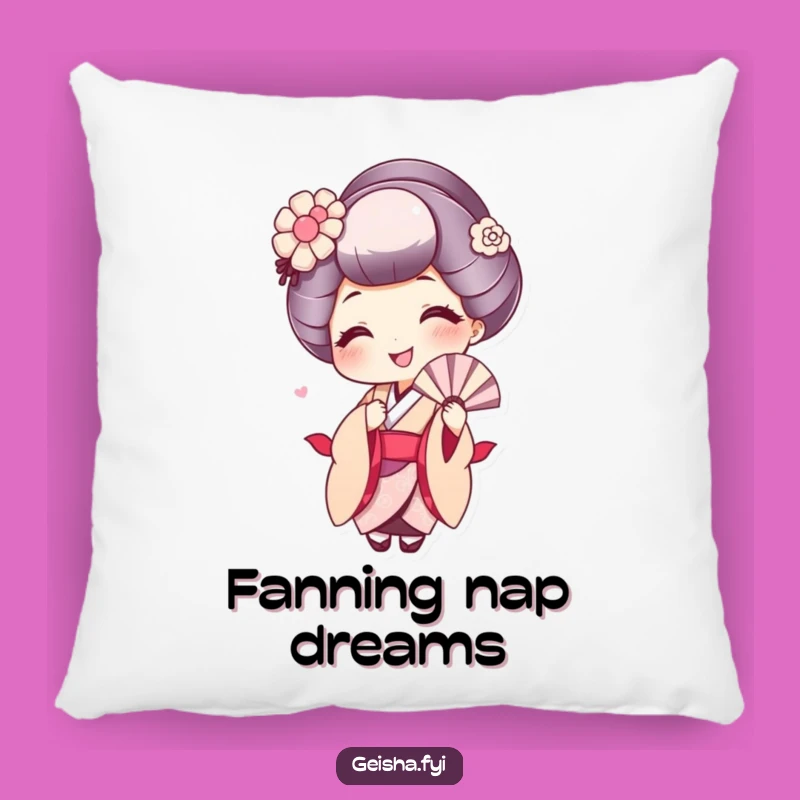 Funny Geisha Pillow: Cozy Comfort with a Playful Smile