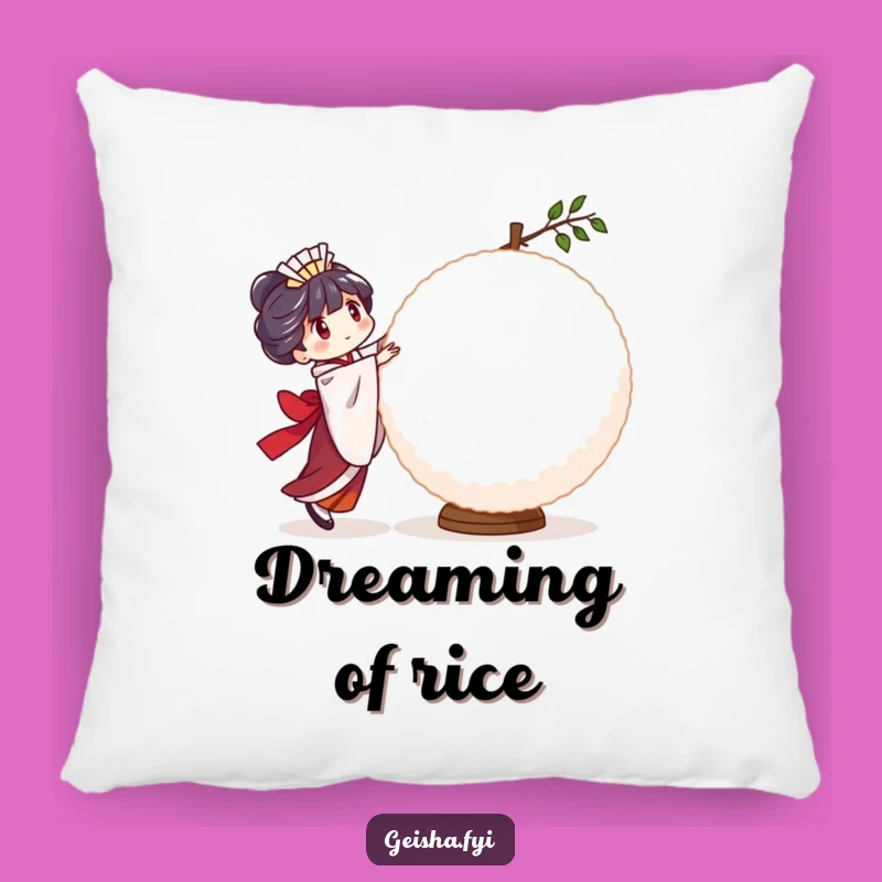 Funny Geisha Rice Ball Pillow - Cozy Balancing Decor, Wonderful Funny Gift!