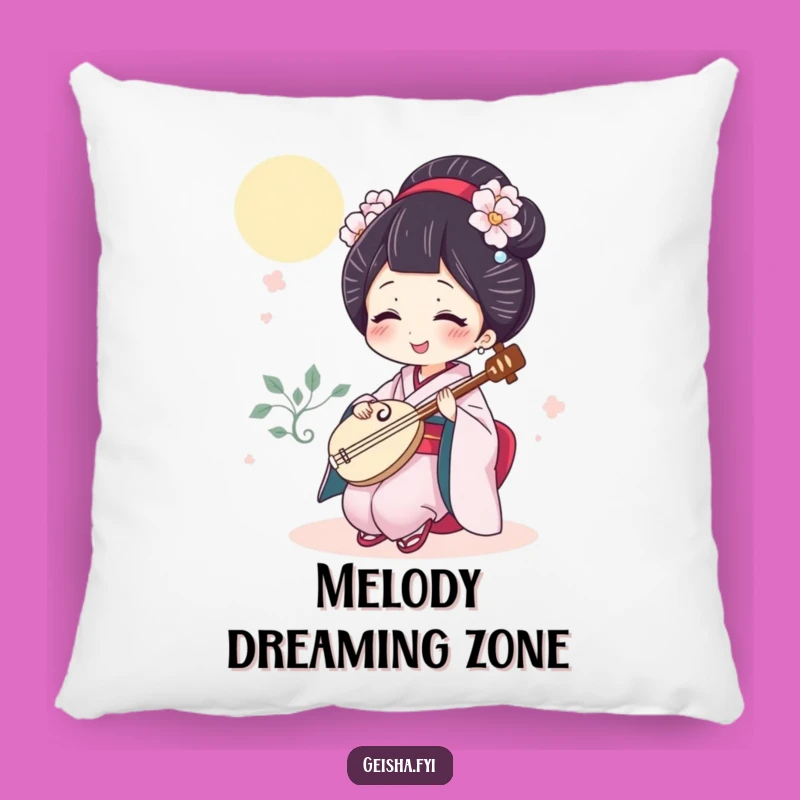 Soft Funny Giggling Geisha Pillow, Cuddle Up with Musical Comedy