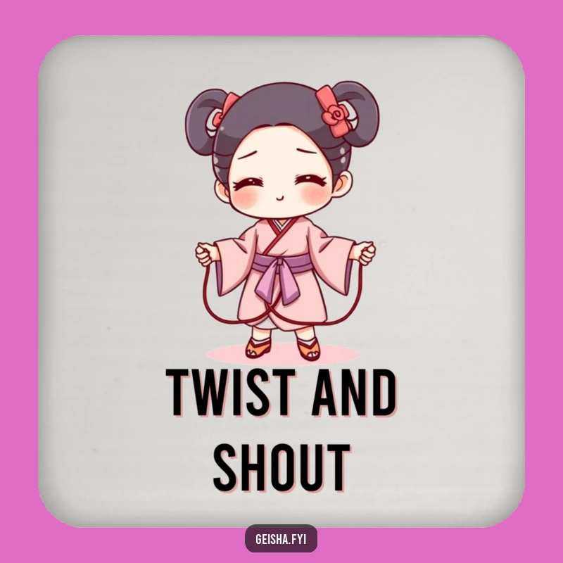 Funny Geisha Obi Jump Rope Coaster - Mischievous Surface Protection