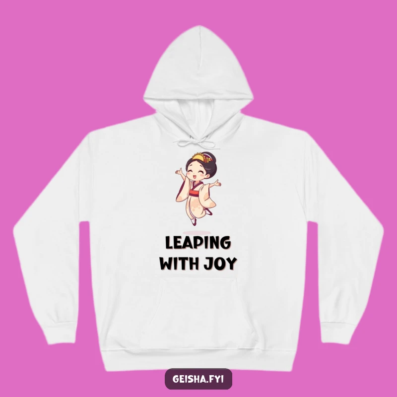 Cozy Funny Joyful Geisha Hoodie, Warmth and Energy for Every Day