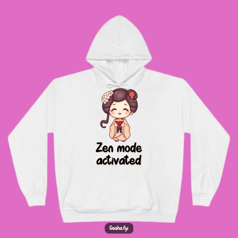 Funny Geisha Hoodie - Cozy Sweet Smile Character, Perfect Warm Gift