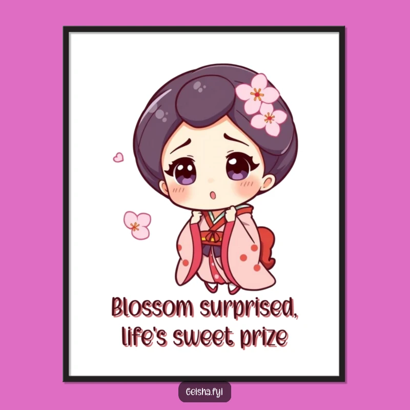 Free Printable Geisha Blossom Art - Funny Downloadable Decor for Your Space