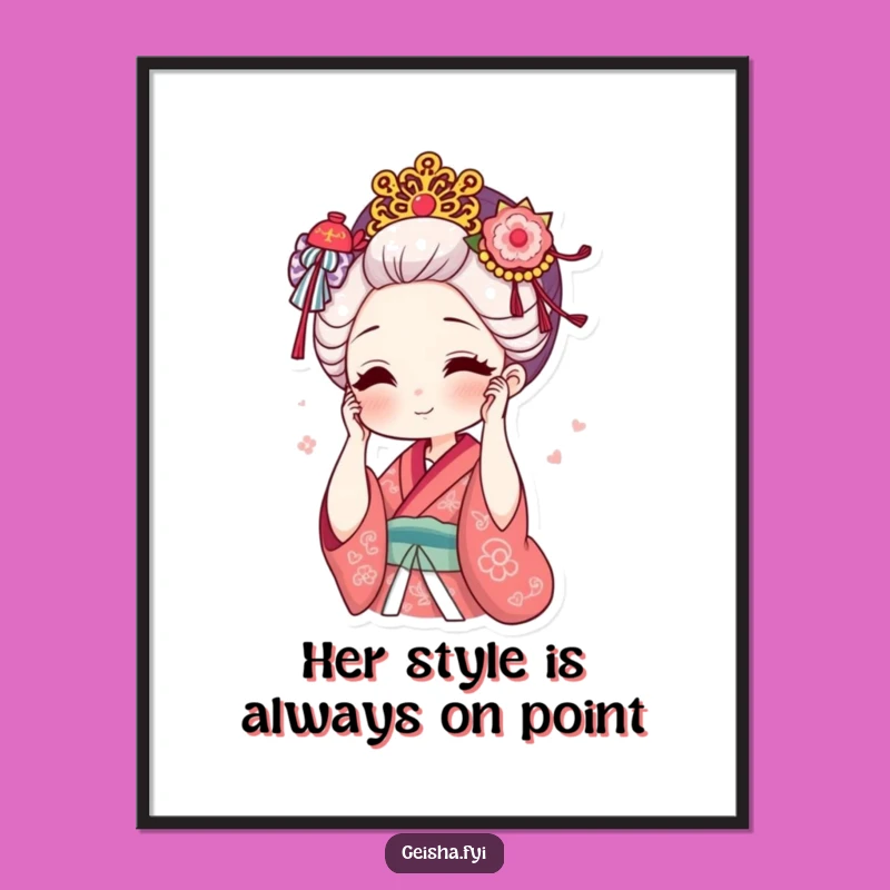 Free Printable Geisha Wall Art: Chic Accessory - Funny Downloadable Art