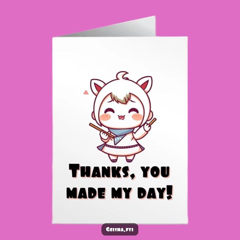 Free Printable Thank You Card: Bento Box Gratitude Juggling, Downloadable Appreciation with a Smile