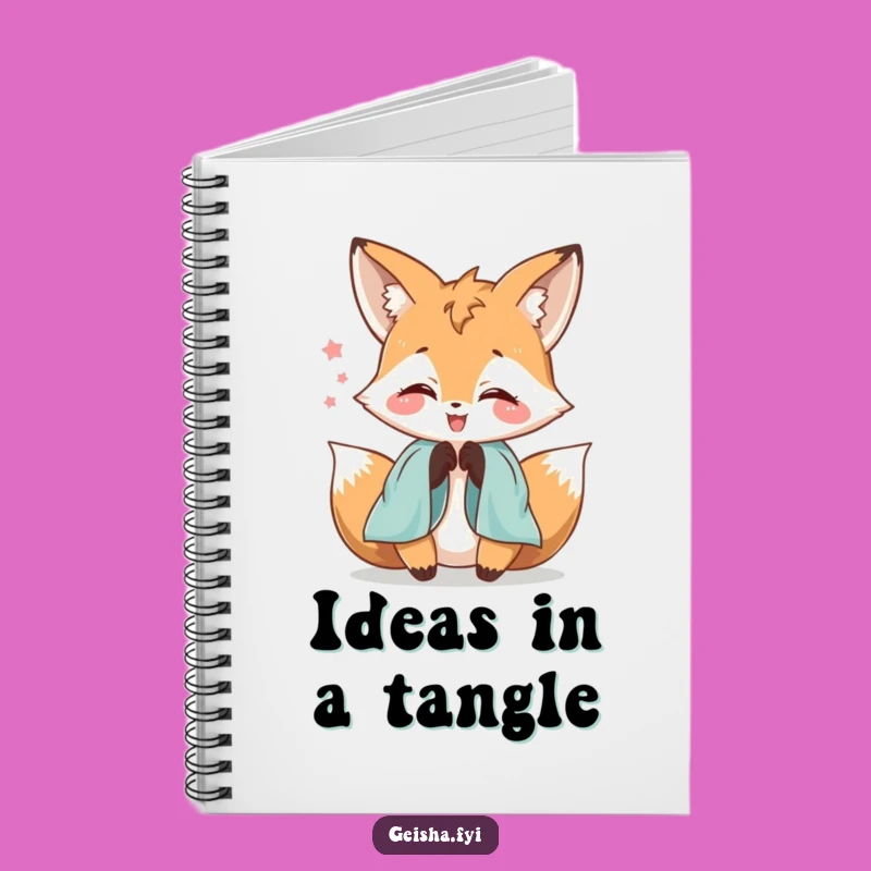 Funny Delighted Fox Silk Sleeve Notebook: Jot Down Elegant Ideas