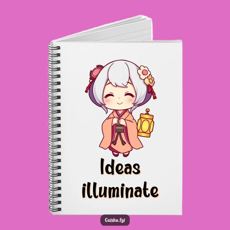Funny Geisha Lantern Notebook: Write with Warmth Gift!