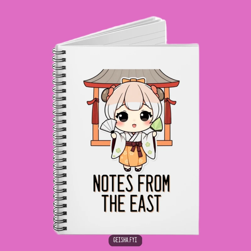 Funny Kawaii Japanese Character Fan Toss Notebook - Cultural Ideas Journal Gift