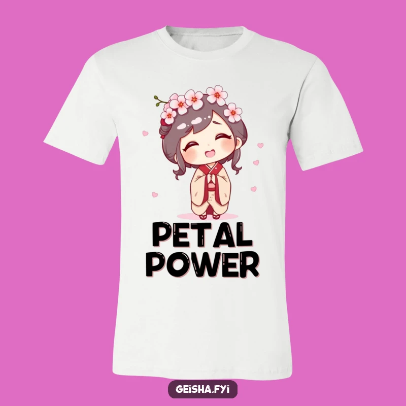 Funny Geisha Giggling T-Shirt: Wearable Spring Joy and Laughter