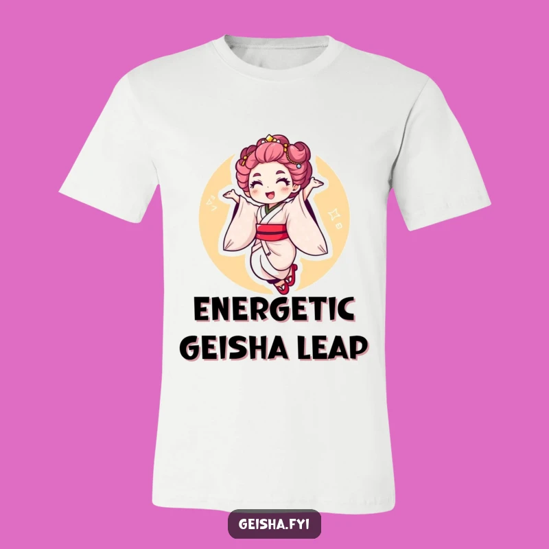 Funny Geisha Jump T-Shirt - Lively Character, Great Funny Gift!