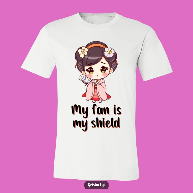 Funny Surprised Geisha T-Shirt, Elegant Surprise, Hilarious Gift