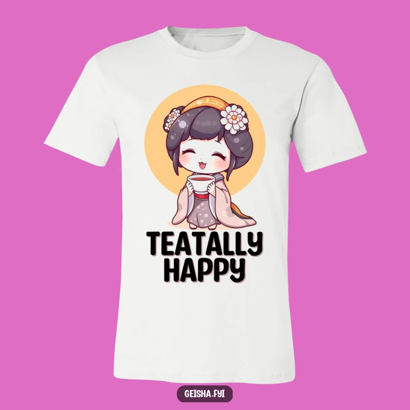 Funny Geisha Tiny Teacup T-Shirt: Sip in Style Gift