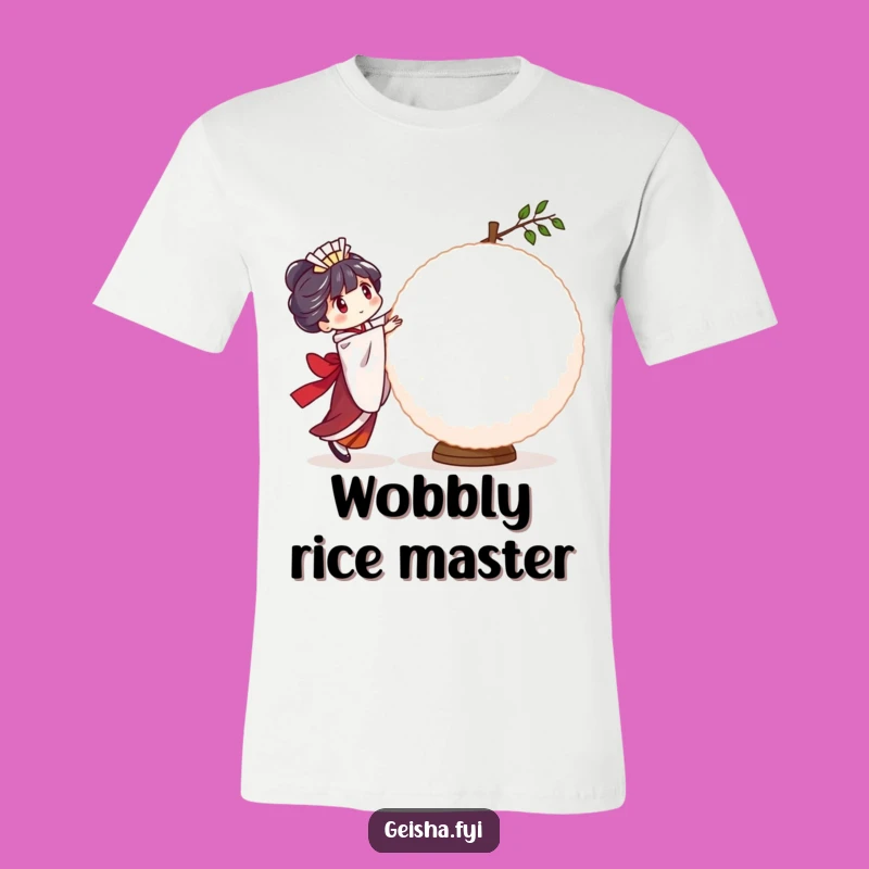 Funny Geisha Rice Ball T-Shirt - Balancing Challenge, Great Funny Gift!
