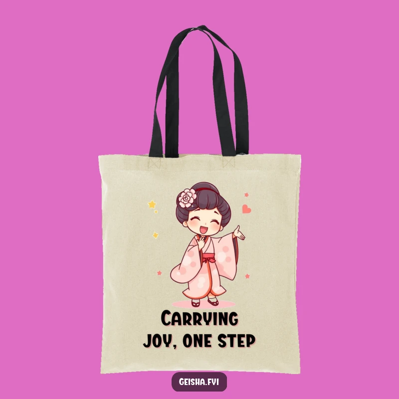 Funny Geisha Silly Dance Tote Bag: Carry Your Essentials with Artistic Flair Gift